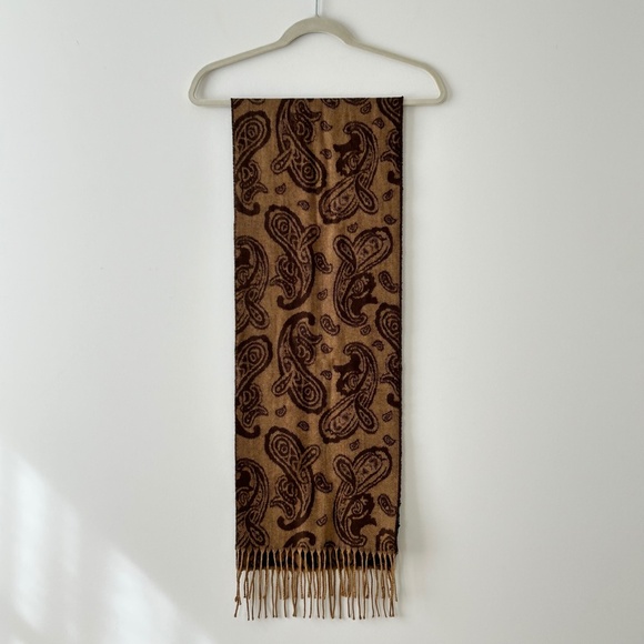Cejon Brown & Tan Paisley Scarf - Picture 7 of 16